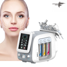 Novo 6 em 1 H2 O2 Limpeza de tratamento para a pele Hydra DermoBrasion Care Facial Care Beauty Machine